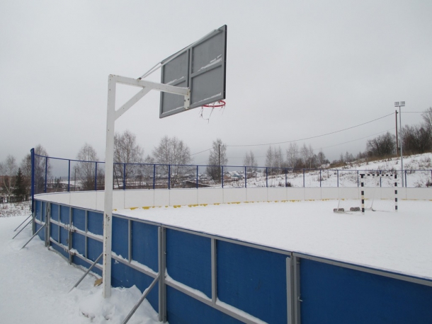 Спортивная площадка в селе Объячево
